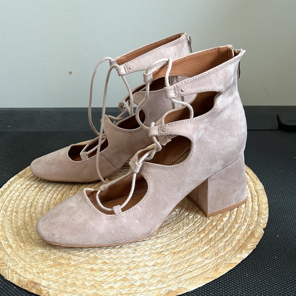 H&M Gladiator Strap Lace Up Chunky Heeel Sandals Size 41